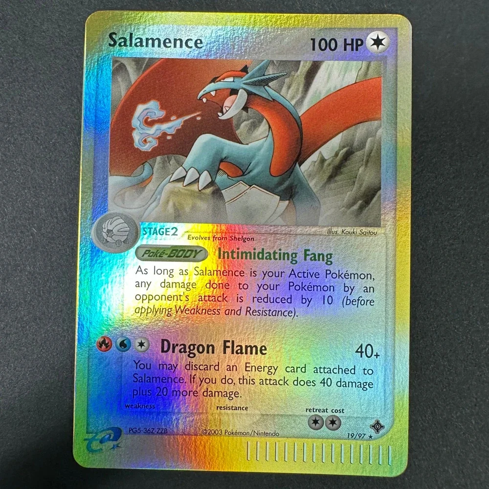 Pokemon TCG Salamence 19/97 EX Dragon Rare Reverse Holo NM